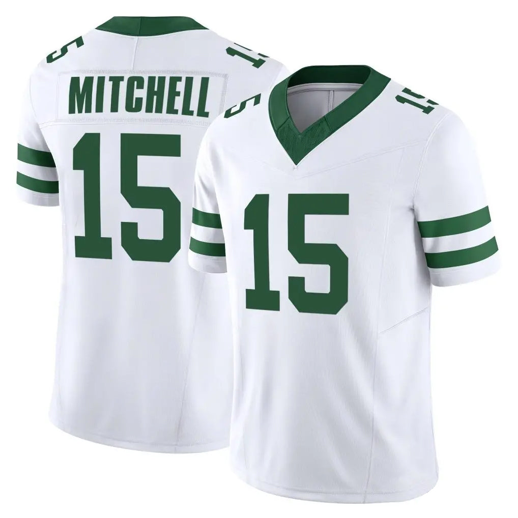 Cooneas NY.Jets #15 Adonai Mitchell Player White Limited Classic Vapor F.U.S.E. Home Game Stitched Jerseys