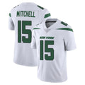Cooneas NY.Jets #15 Adonai Mitchell Player White Spotlight Limited Vapor Home Game Stitched Jerseys