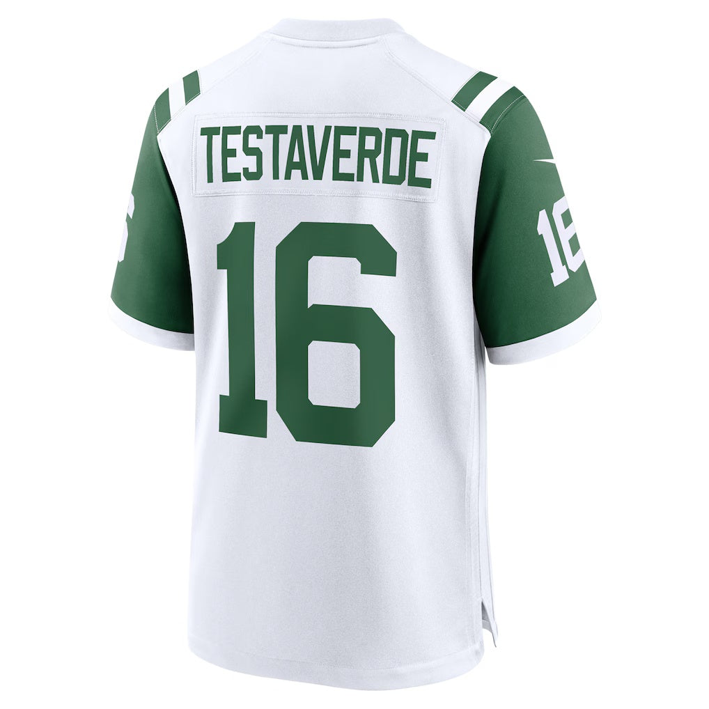 Cooneas NY.Jets #16 Vinny Testaverde White Retired Player Alternate Game Stitched Jerseys