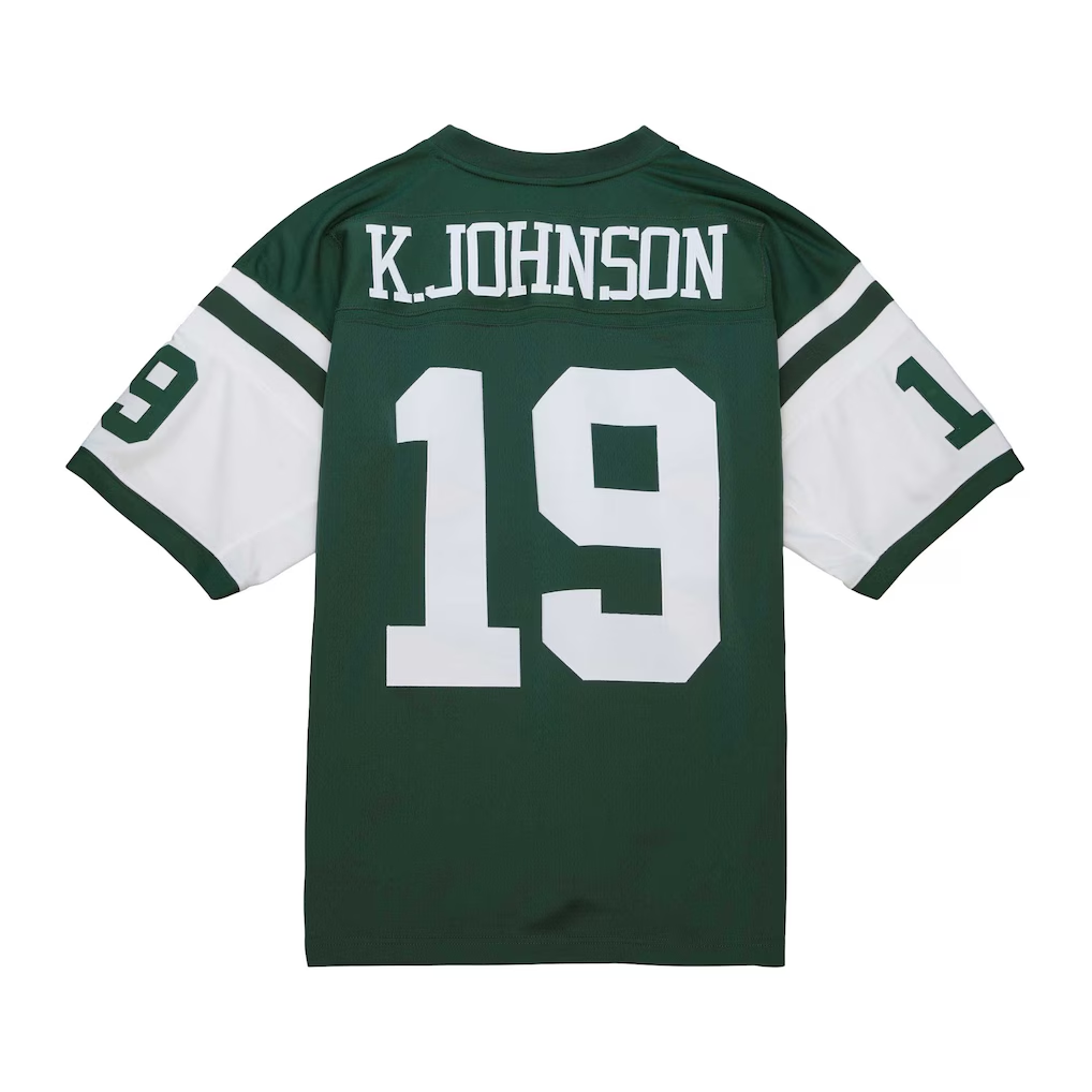 Cooneas NY.Jets #19 Keyshawn Johnson Mitchell & Ness Green Legacy Replica Jersey