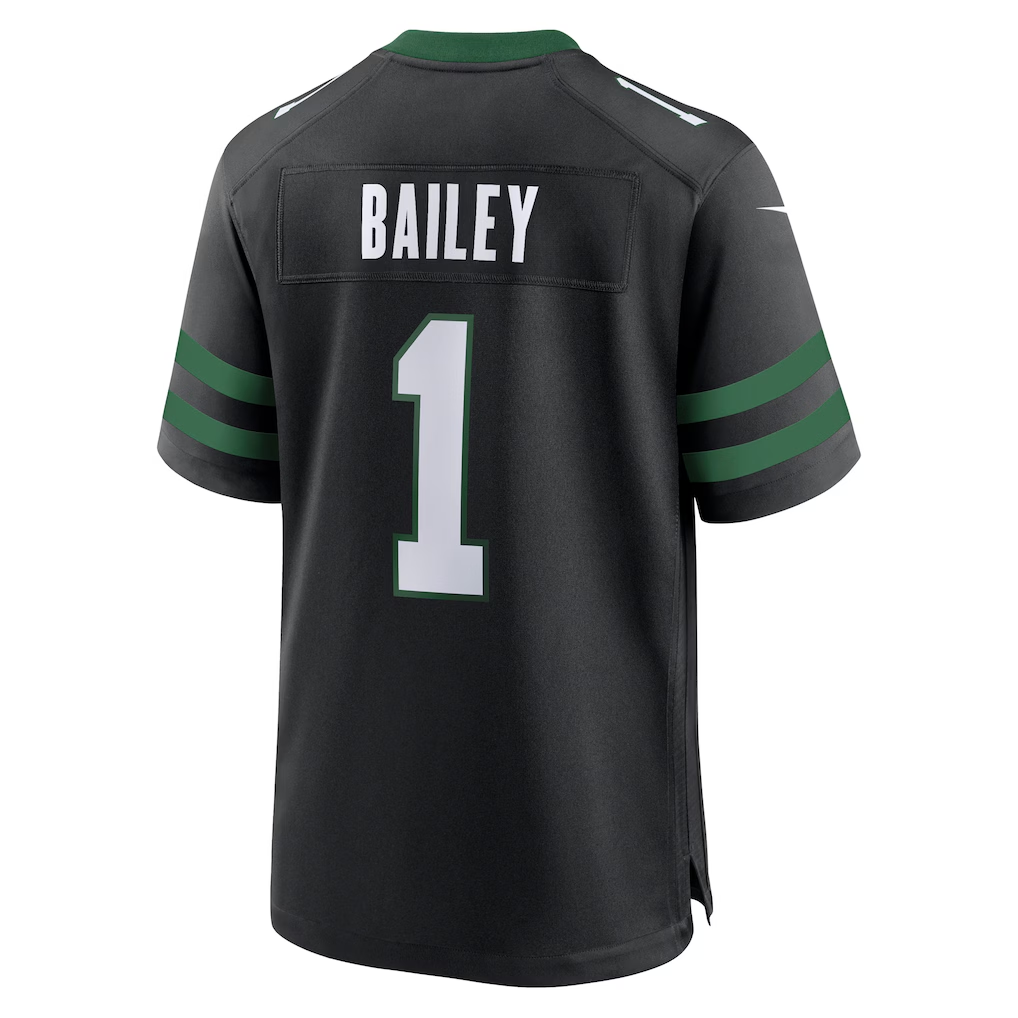 Cooneas NY.Jets #1 David Bailey Legacy Black Alternate Game Player Stitched Jerseys