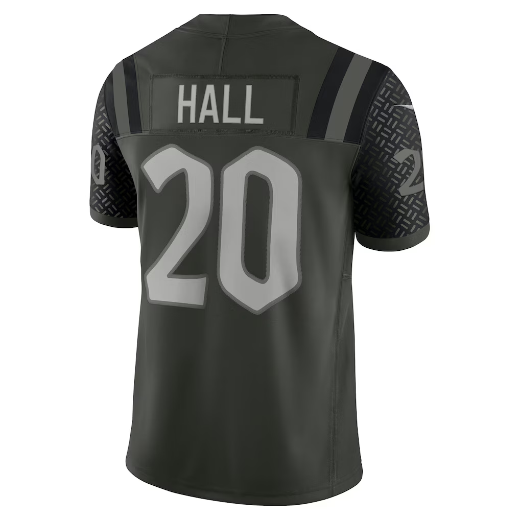 Cooneas NY.Jets #20 Breece Hall Gotham Green 2025 Rivalries Collection Stitched Limited Jerseys