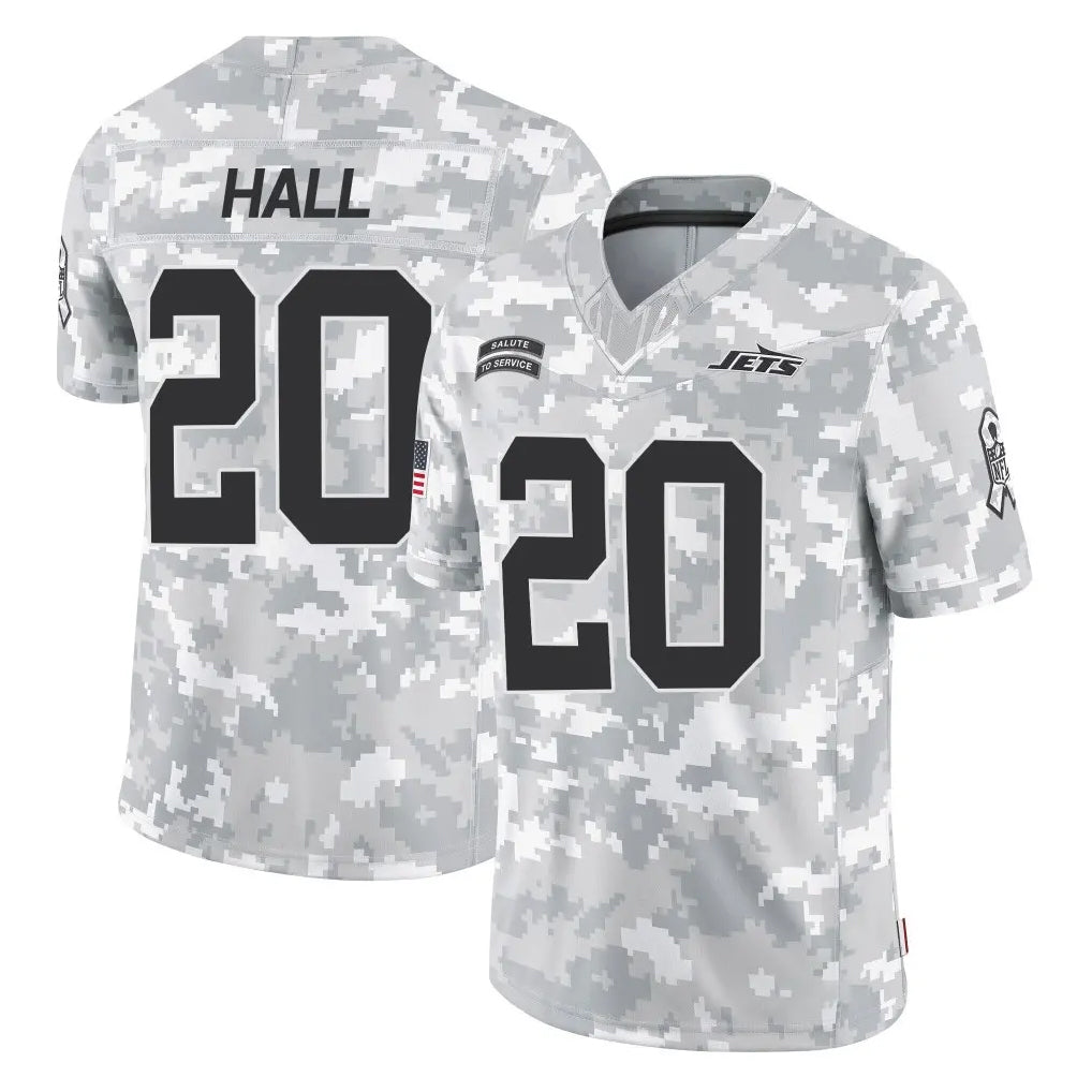 Cooneas NY.Jets #20 Breece Hall Player Arctic Camo Salute to Service Limited Game Stitched Jerseys
