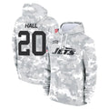 Cooneas NY.Jets #20 Breece Hall Player Arctic Camo Salute to Service Pullover Hoodies Limited Game Stitched Jerseys