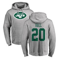 Cooneas NY.Jets #20 Breece Hall Player Gray LOGO Pullover Hoodies Limited Game Stitched Jerseys