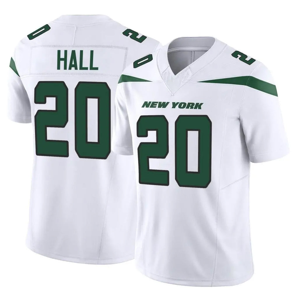 Cooneas NY.Jets #20 Breece Hall Player White Limited Vapor F.U.S.E. Home Game Stitched Jerseys