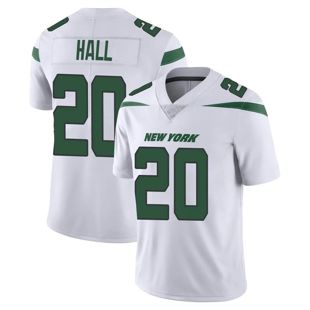 Cooneas NY.Jets #20 Breece Hall Player White Spotlight Limited Vapor Home Game Stitched Jerseys