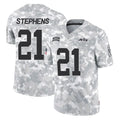 Cooneas NY.Jets #21 Brandon Stephens Player Arctic Camo Salute to Service Limited Game Stitched Jerseys