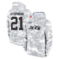 Cooneas NY.Jets #21 Brandon Stephens Player Arctic Camo Salute to Service Pullover Hoodies Limited Game Stitched Jerseys