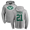 Cooneas NY.Jets #21 Brandon Stephens Player Gray LOGO Pullover Hoodies Limited Game Stitched Jerseys