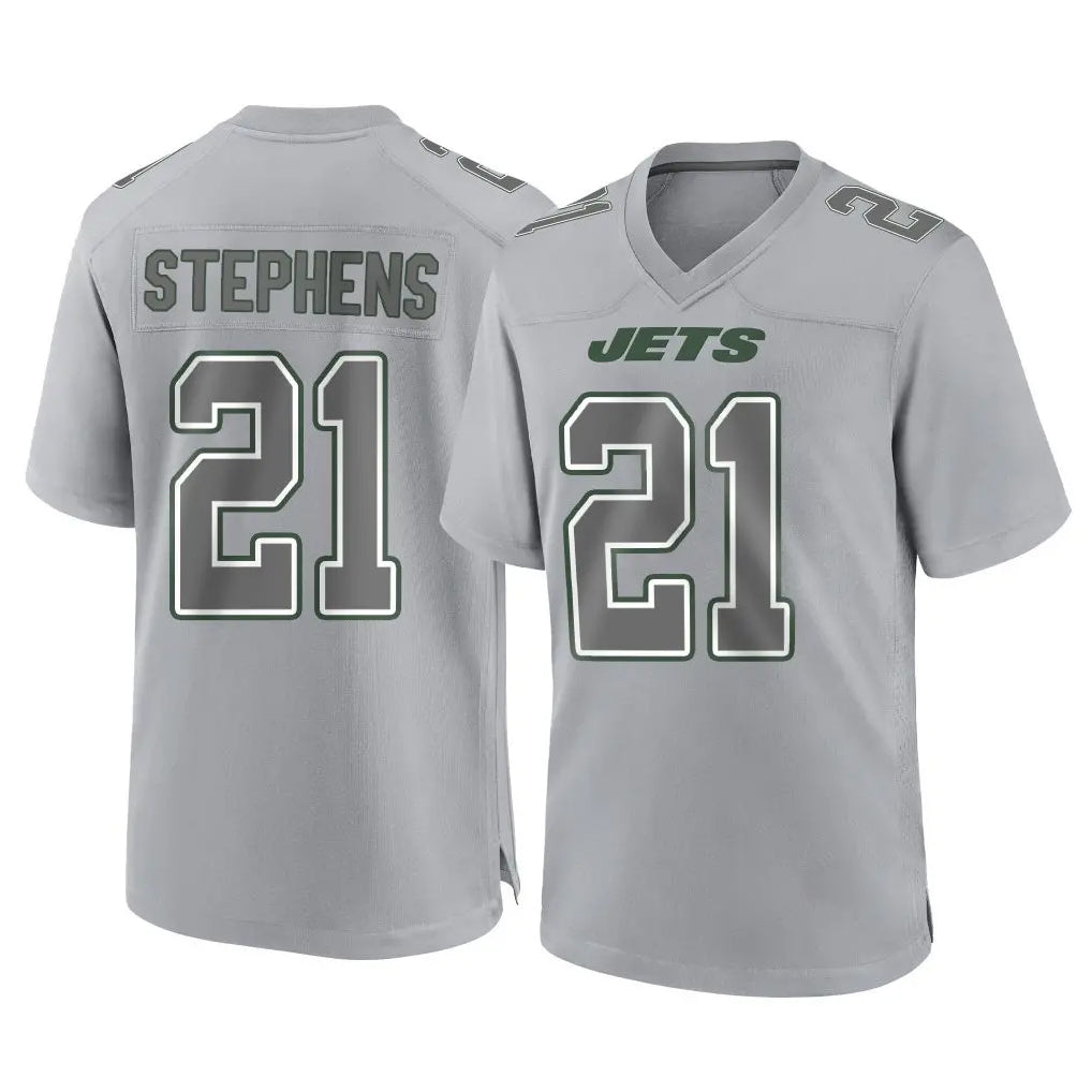 Cooneas NY.Jets #21 Brandon Stephens Player Gray Limited Atmosphere Fashion Home Game Stitched Jerseys