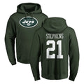Cooneas NY.Jets #21 Brandon Stephens Player Green LOGO Pullover Hoodies Limited Game Stitched Jerseys