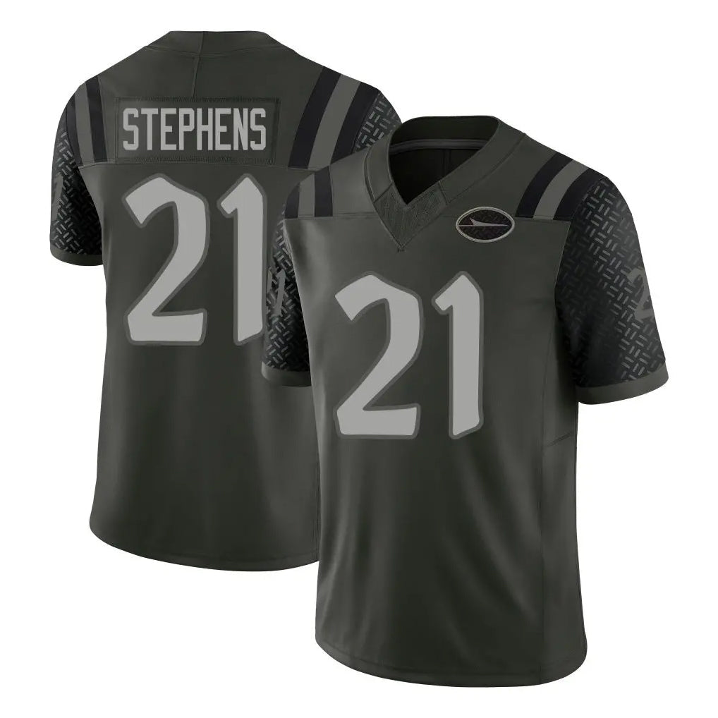 Cooneas NY.Jets #21 Brandon Stephens Player Green Limited 2025 Rivalries Collection Home Game Stitched Jerseys