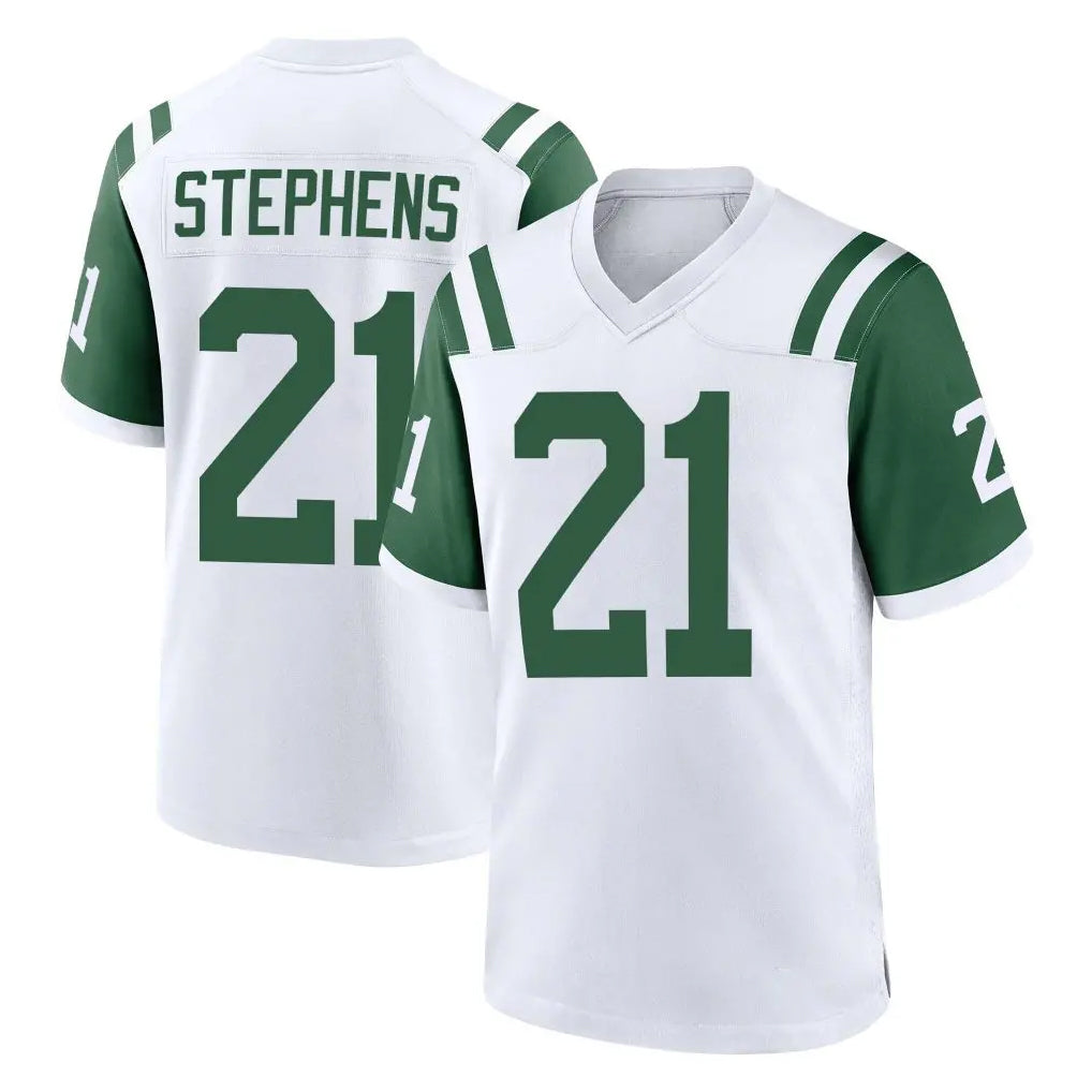Cooneas NY.Jets #21 Brandon Stephens Player White Classic Home Game Stitched Jerseys