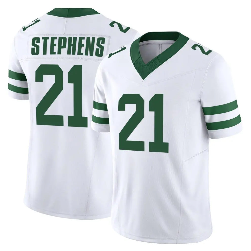 Cooneas NY.Jets #21 Brandon Stephens Player White Legacy Limited Vapor F.U.S.E. Home Game Stitched Jerseys