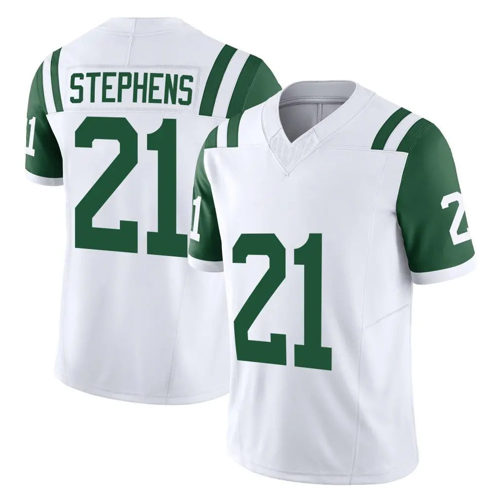 Cooneas NY.Jets #21 Brandon Stephens Player White Limited Classic Vapor F.U.S.E. Home Game Stitched Jerseys