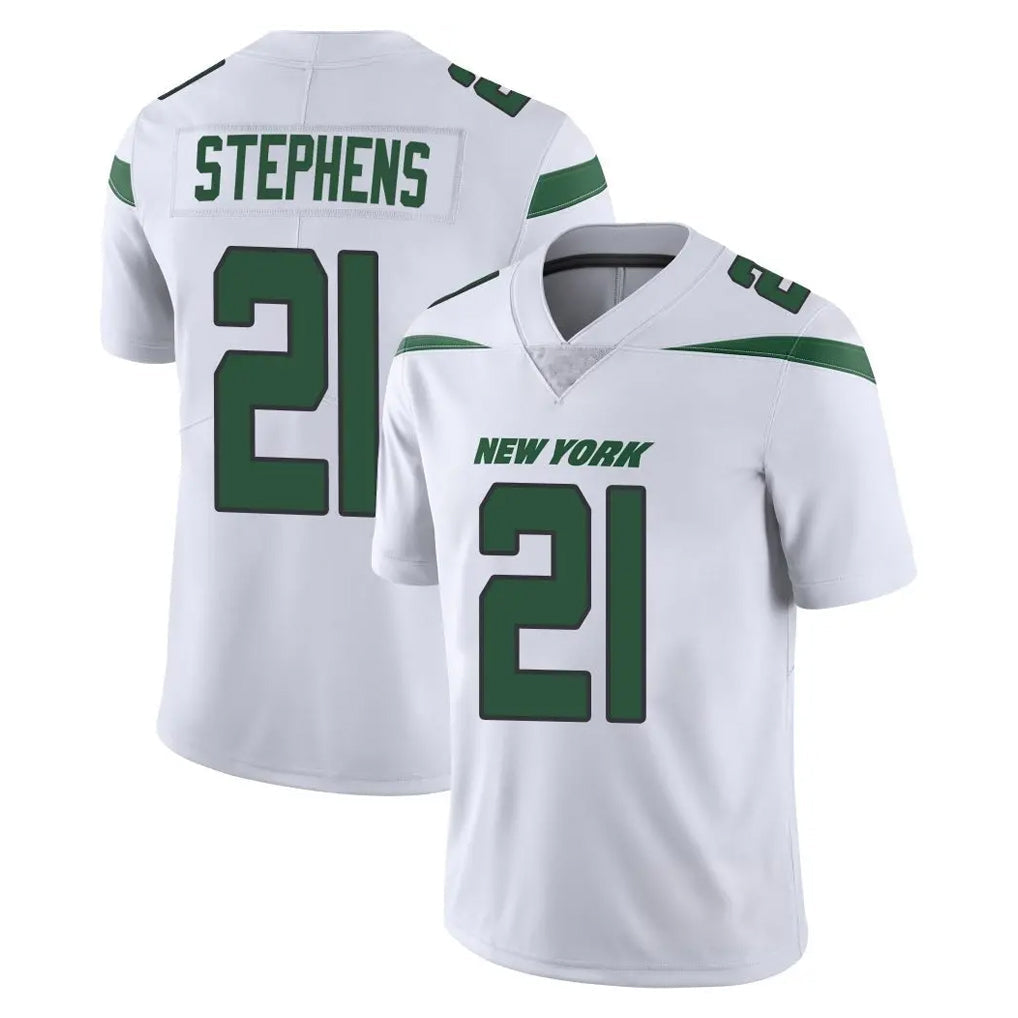 Cooneas NY.Jets #21 Brandon Stephens Player White Spotlight Limited Vapor Home Game Stitched Jerseys