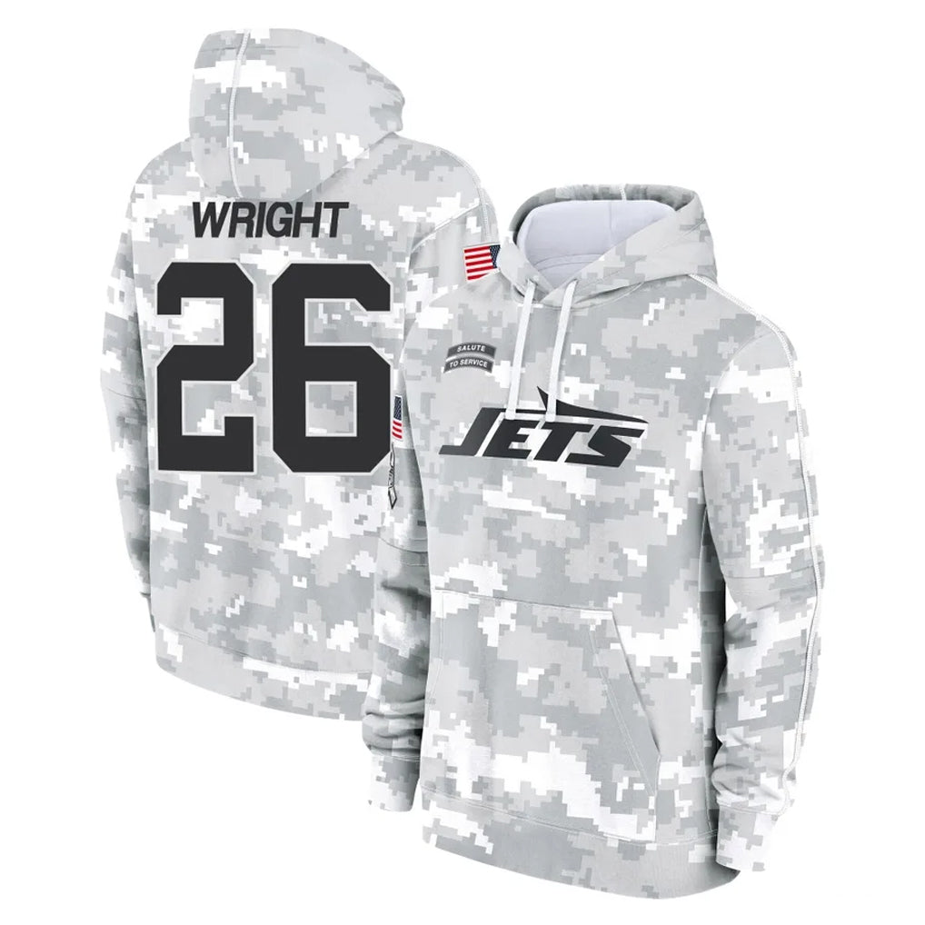 Cooneas NY.Jets #26 Nahshon Wright Player Arctic Camo Salute to Service Pullover Hoodies Limited Game Stitched Jerseys