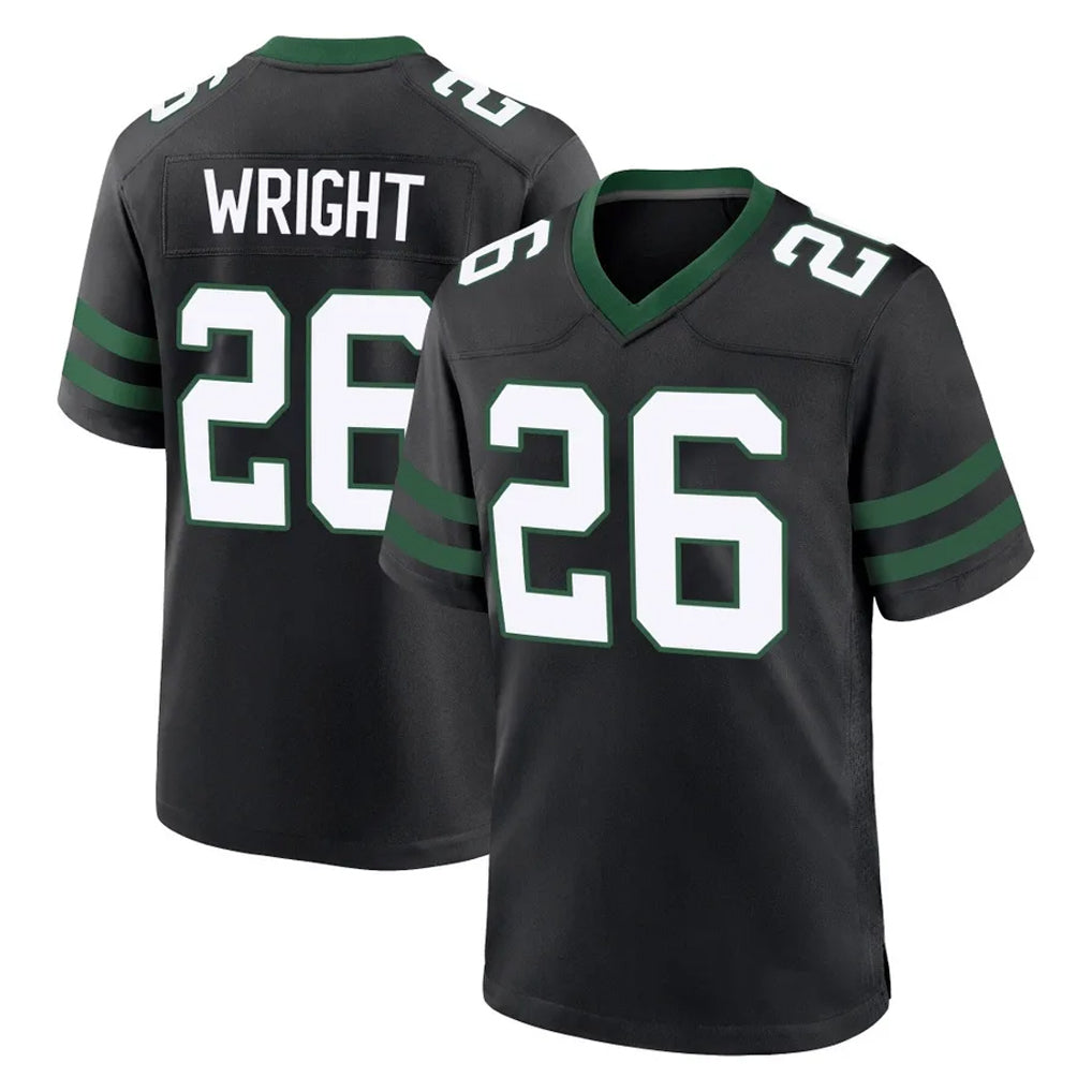 Cooneas NY.Jets #26 Nahshon Wright Player Black Legacy Home Game Stitched Jerseys