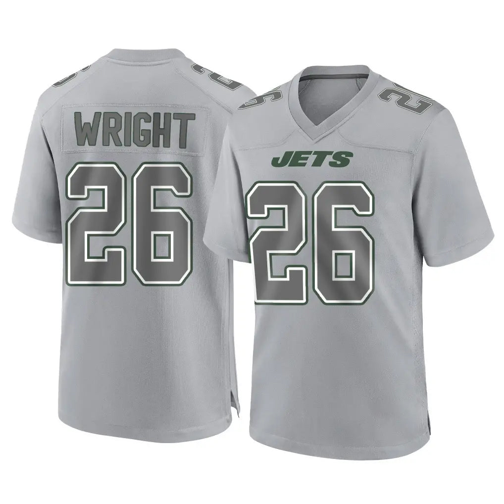 Cooneas NY.Jets #26 Nahshon Wright Player Gray Limited Atmosphere Fashion Home Game Stitched Jerseys