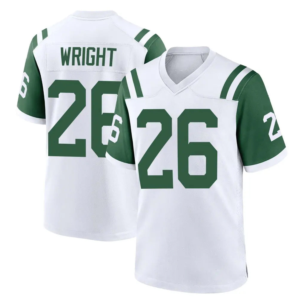 Cooneas NY.Jets #26 Nahshon Wright Player White Classic Home Game Stitched Jerseys