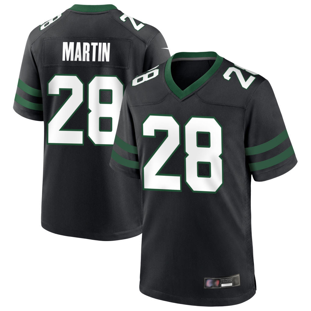 Cooneas NY.Jets #28 Curtis Martin Player Black Home Game Stitched Jerseys