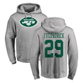 Cooneas NY.Jets #29 Minkah Fitzpatrick Player Gray LOGO Pullover Hoodies Limited Game Stitched Jerseys