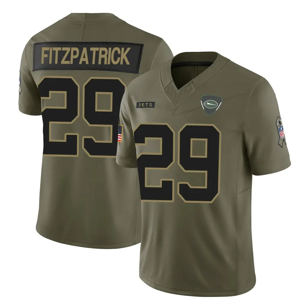 Cooneas NY.Jets #29 Minkah Fitzpatrick Player Olive 2025 Salute To Service Limited Stitched Jerseys
