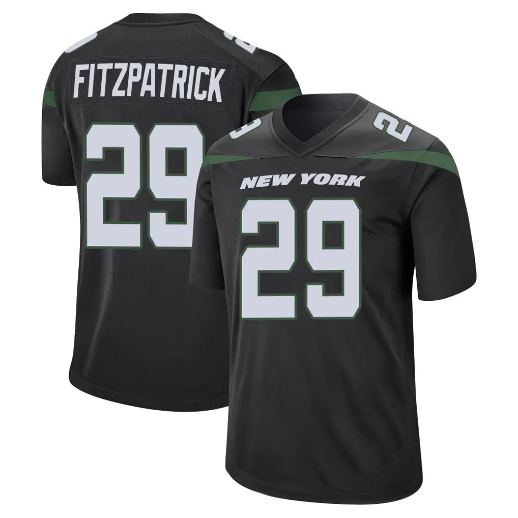 Cooneas NY.Jets #29 Minkah Fitzpatrick Player Stealth Black Home Game Stitched Jerseys