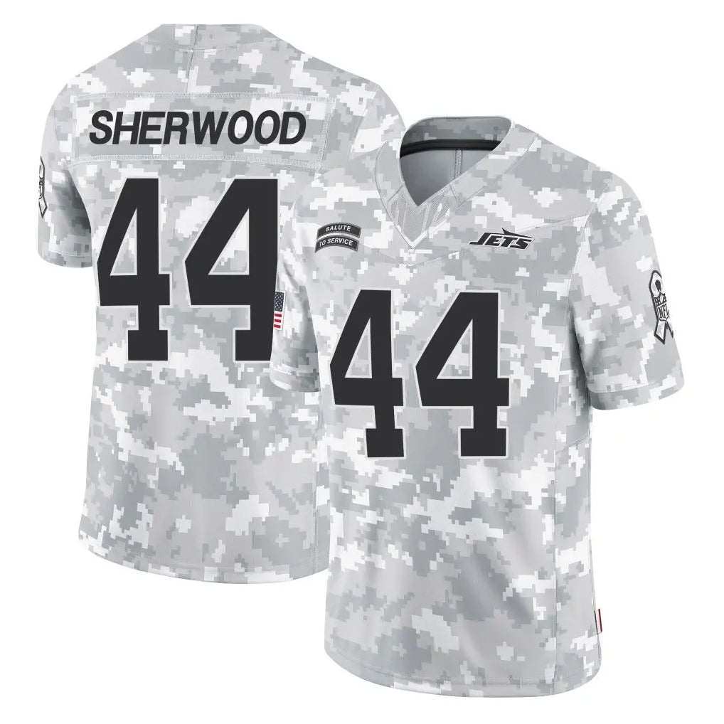 Cooneas NY.Jets #44 Jamien Sherwood Player Arctic Camo Salute to Service Limited Game Stitched Jerseys