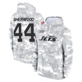 Cooneas NY.Jets #44 Jamien Sherwood Player Arctic Camo Salute to Service Pullover Hoodies Limited Game Stitched Jerseys