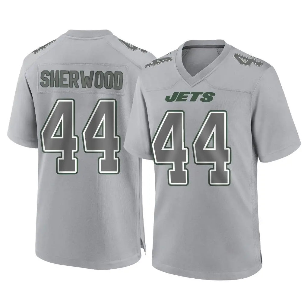 Cooneas NY.Jets #44 Jamien Sherwood Player Gray Limited Atmosphere Fashion Home Game Stitched Jerseys