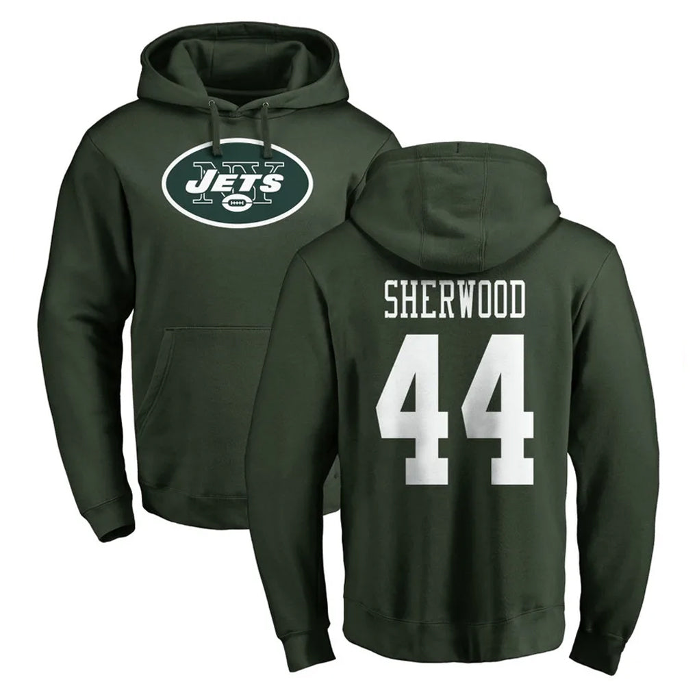 Cooneas NY.Jets #44 Jamien Sherwood Player Green LOGO Pullover Hoodies Limited Game Stitched Jerseys