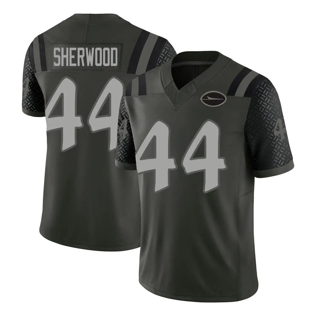 Cooneas NY.Jets #44 Jamien Sherwood Player Green Limited 2025 Rivalries Collection Home Game Stitched Jerseys