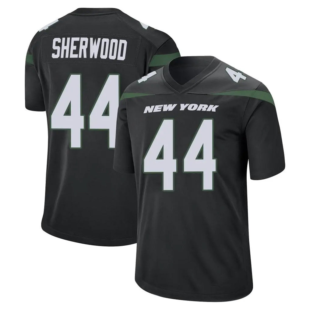 Cooneas NY.Jets #44 Jamien Sherwood Player Stealth Black Home Game Stitched Jerseys