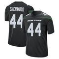Cooneas NY.Jets #44 Jamien Sherwood Player Stealth Black Home Game Stitched Jerseys