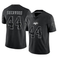 Cooneas NY.Jets #44 Jamien Sherwood Player Stealth Black Limited Reflective Home Game Stitched Jerseys