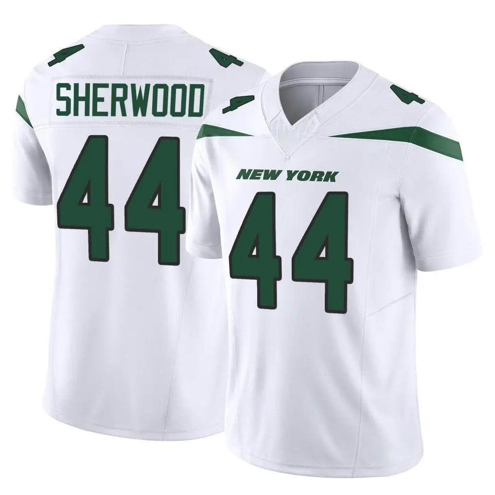 Cooneas NY.Jets #44 Jamien Sherwood Player White Limited Vapor F.U.S.E. Home Game Stitched Jerseys