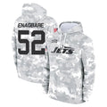 Cooneas NY.Jets #52 Kingsley Enagbare Player Arctic Camo Salute to Service Pullover Hoodies Limited Game Stitched Jerseys