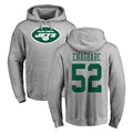 Cooneas NY.Jets #52 Kingsley Enagbare Player Gray LOGO Pullover Hoodies Limited Game Stitched Jerseys