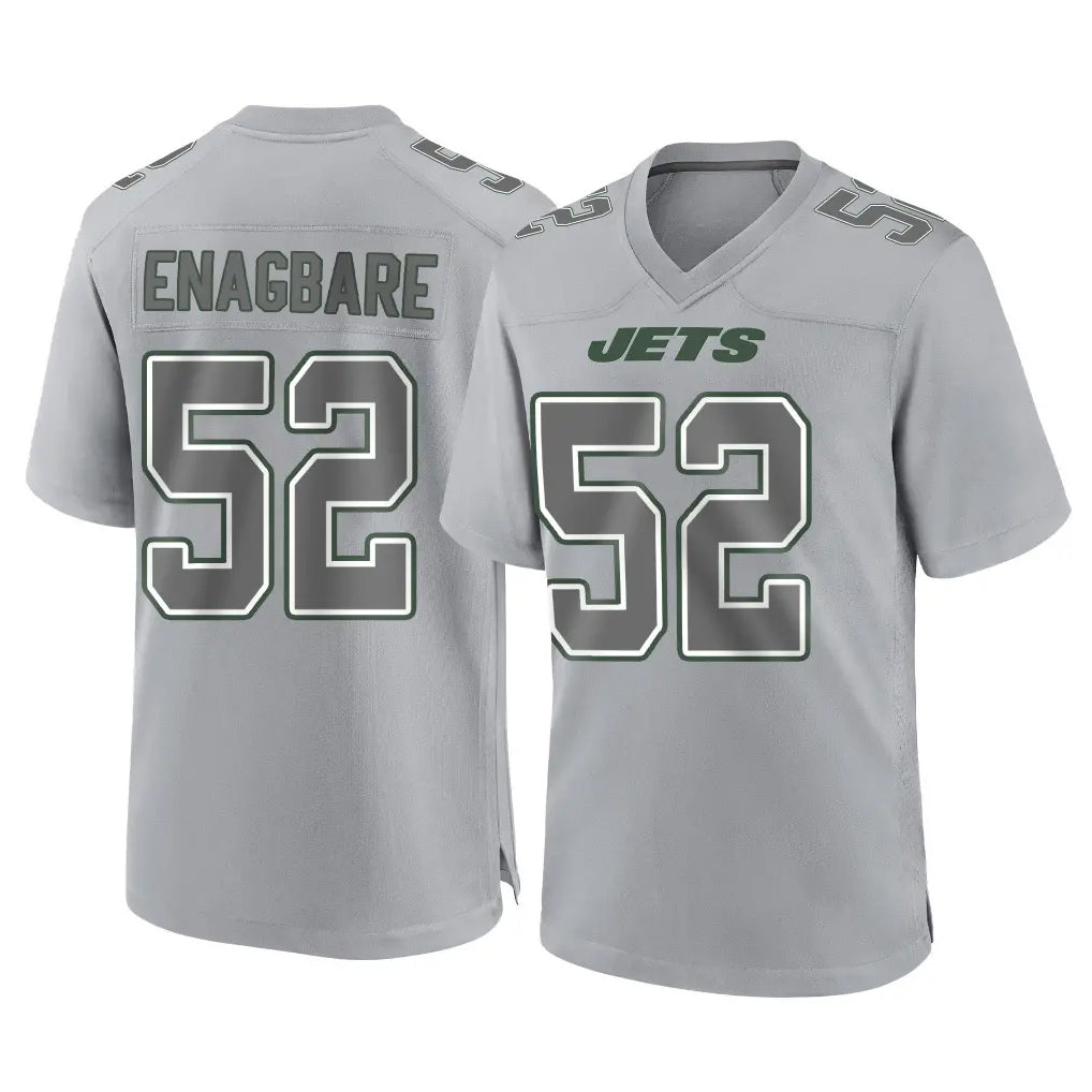 Cooneas NY.Jets #52 Kingsley Enagbare Player Gray Limited Atmosphere Fashion Home Game Stitched Jerseys