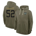 Cooneas NY.Jets #52 Kingsley Enagbare Player Olive Salute to Service Pullover Hoodies Limited Stitched Jerseys
