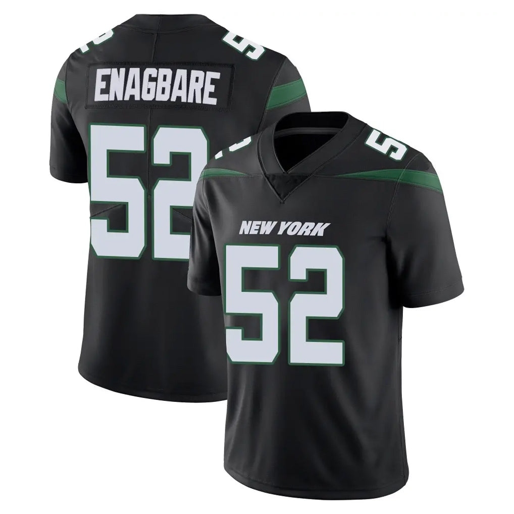 Cooneas NY.Jets #52 Kingsley Enagbare Player Stealth Black Limited Vapor Home Game Stitched Jerseys
