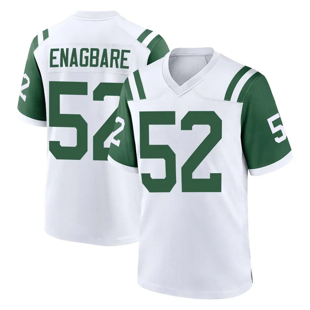 Cooneas NY.Jets #52 Kingsley Enagbare Player White Classic Home Game Stitched Jerseys