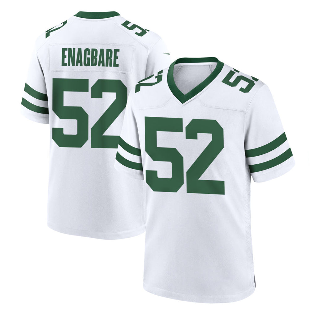 Cooneas NY.Jets #52 Kingsley Enagbare Player White Legacy Home Game Stitched Jerseys