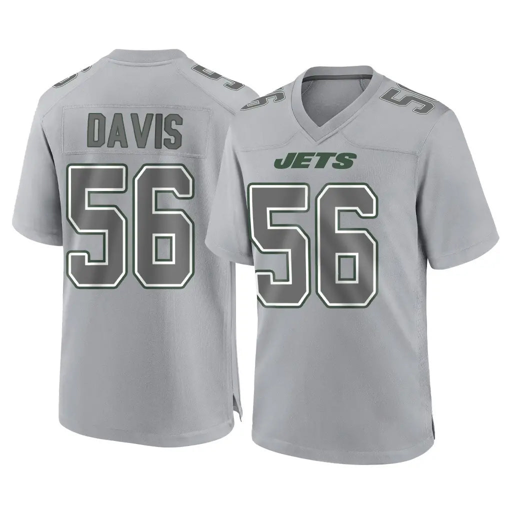 Cooneas NY.Jets #56 Demario Davis Player Gray Limited Atmosphere Fashion Home Game Stitched Jerseys