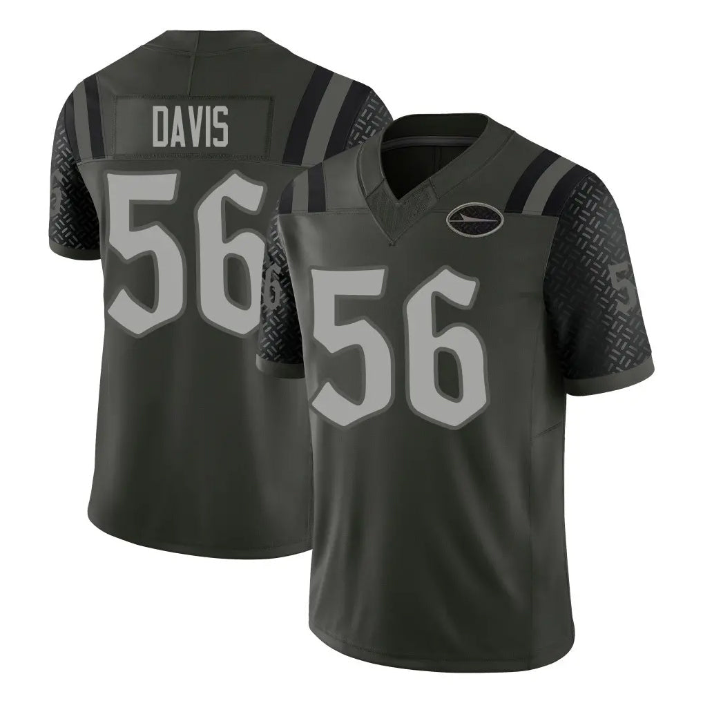 Cooneas NY.Jets #56 Demario Davis Player Green Limited 2025 Rivalries Collection Home Game Stitched Jerseys
