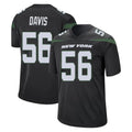 Cooneas NY.Jets #56 Demario Davis Player Stealth Black Home Game Stitched Jerseys