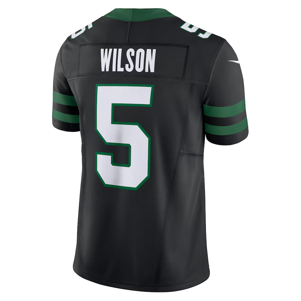 Cooneas NY.Jets #5 Garrett Wilson Legacy Black Alternate Vapor F.U.S.E. Limited Stitched Jerseys