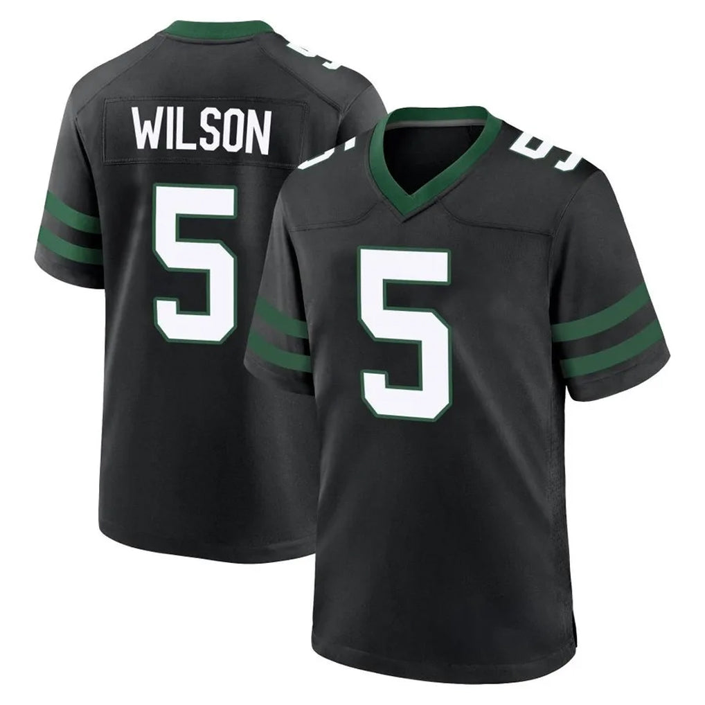 Cooneas NY.Jets #5 Garrett Wilson Player Black Legacy Home Game Stitched Jerseys